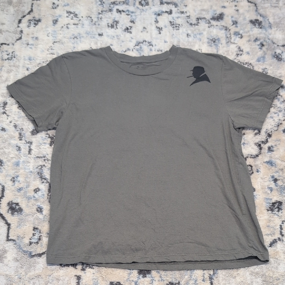 Marc Winston Churchill Whiskey Quote Graphic T-Shirt Gray Men’s XL